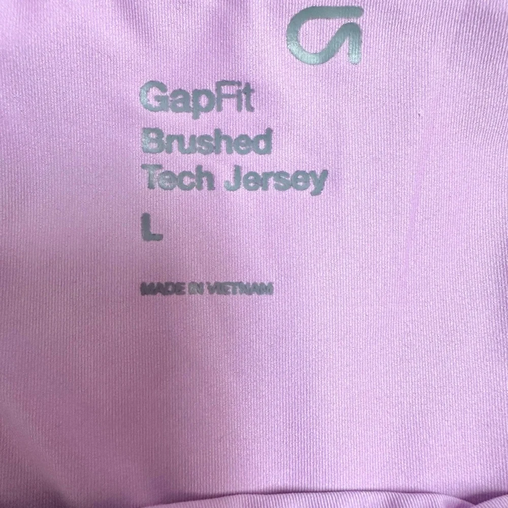 NWT GapFit pink Brushed Tech Jersey Dress size large activewear workout - Picture 4 of 9